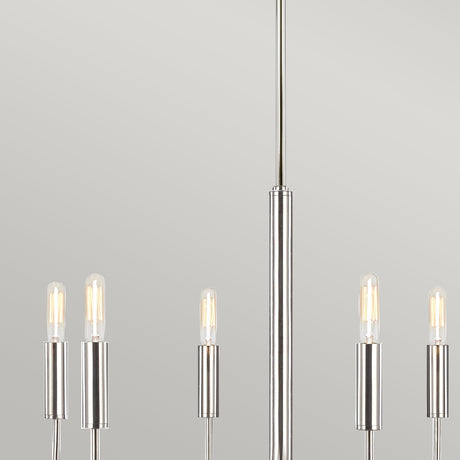 Feiss Chandelier from the Brianna range. Brianna 6 lt Chandelier Product Code = FE-BRIANNA6-PN