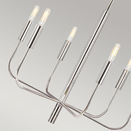 Feiss Chandelier from the Brianna range. Brianna 6 lt Chandelier Product Code = FE-BRIANNA6-PN