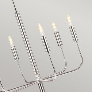 Feiss Chandelier from the Brianna range. Brianna 6 lt Chandelier Product Code = FE-BRIANNA6-PN