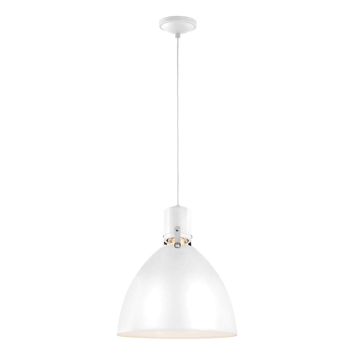 Feiss Pendant from the Brynne range. Brynne 1 Light Medium LED Pendant - Polished Nickel Product Code = FE-BRYNNE-P-FWH