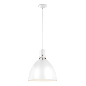 Feiss Pendant from the Brynne range. Brynne 1 Light Medium LED Pendant - Polished Nickel Product Code = FE-BRYNNE-P-FWH