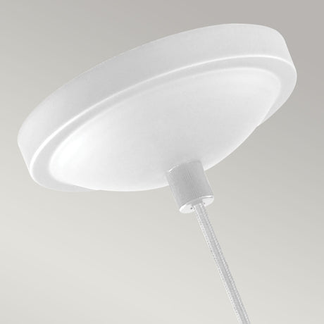 Feiss Pendant from the Brynne range. Brynne 1 Light Medium LED Pendant - Polished Nickel Product Code = FE-BRYNNE-P-FWH