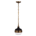 Feiss Pendant from the Cadence range. Cadence 1 Light Mini Pendant Product Code = FE-CADENCE-1P-MB