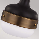 Feiss Pendant from the Cadence range. Cadence 1 Light Mini Pendant Product Code = FE-CADENCE-1P-MB