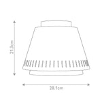 Feiss Ceiling Flush from the Carter range. Carter 1 Light Flush Light - Matte White Product Code = FE-CARTER-F-MW