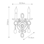 Feiss Wall Light from the Chateau range. Chateau 2 Light Wall Light – SKU FE-CHATEAU2