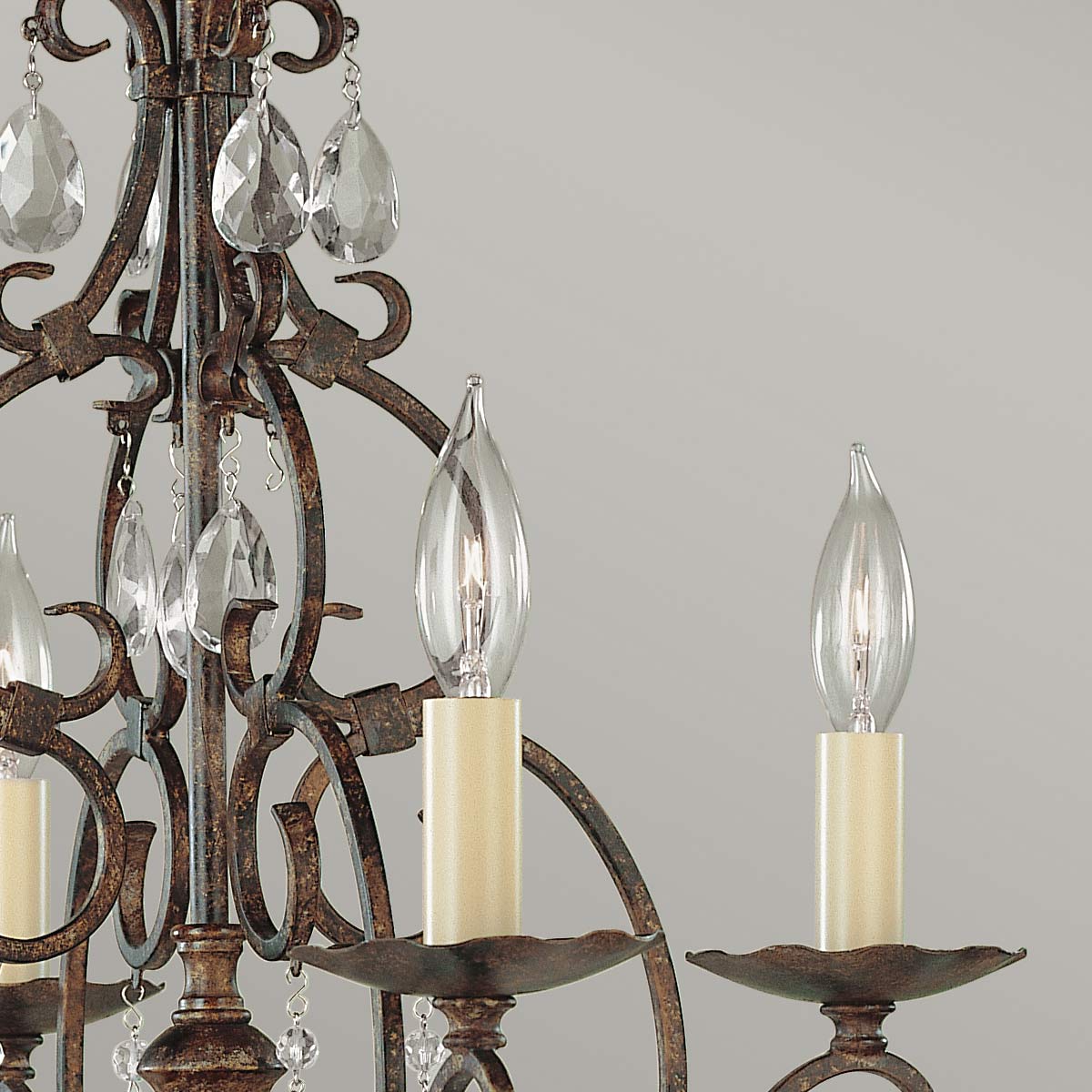 Feiss Chandelier from the Chateau range. Chateau 4 Light Chandelier Product Code = FE-CHATEAU4