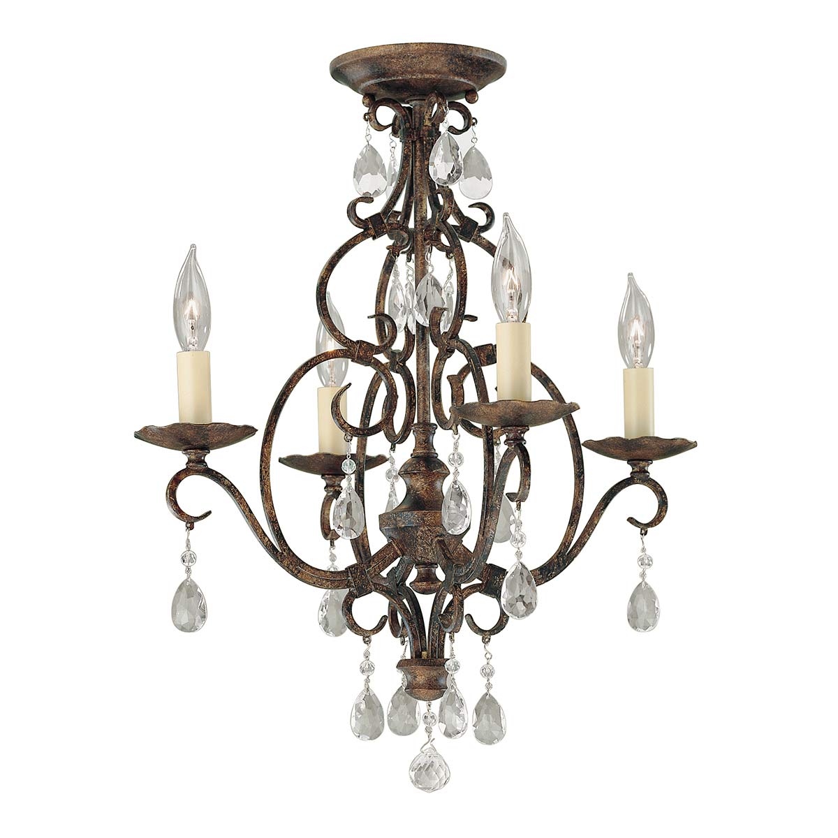 Feiss Chandelier from the Chateau range. Chateau 4 Light Chandelier Product Code = FE-CHATEAU4