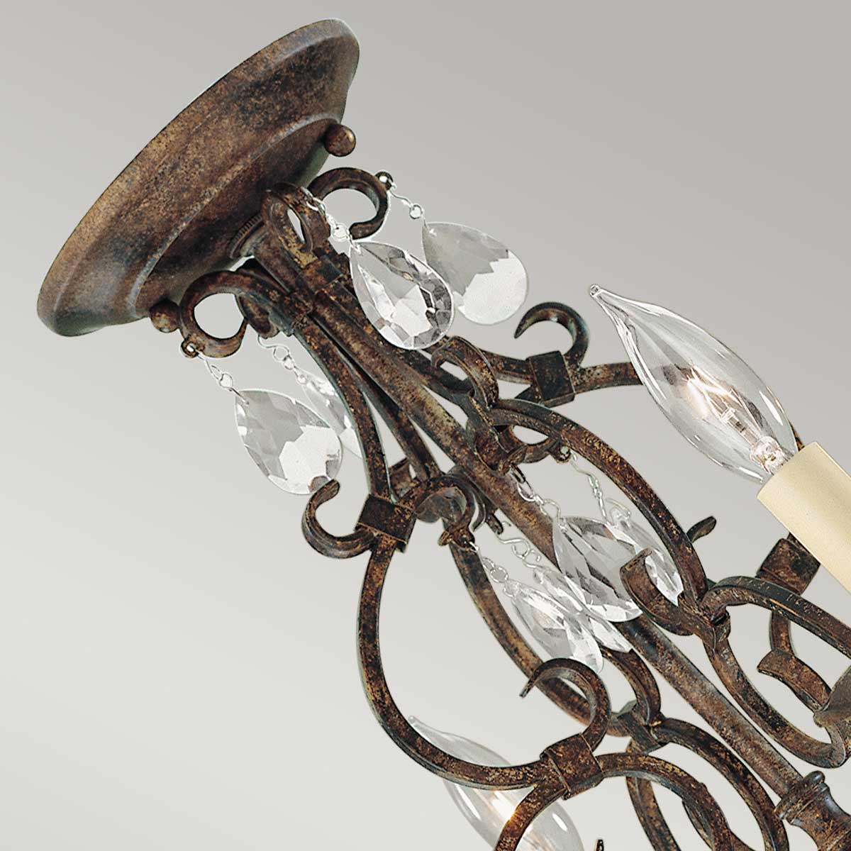 Feiss Chandelier from the Chateau range. Chateau 4 Light Chandelier Product Code = FE-CHATEAU4