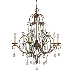 Feiss Chandelier from the Chateau range. Chateau 6 Light Chandelier Product Code = FE-CHATEAU6
