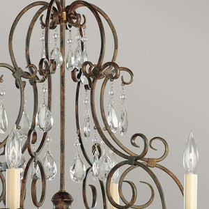 Feiss Chandelier from the Chateau range. Chateau 6 Light Chandelier Product Code = FE-CHATEAU6