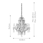 Feiss Chandelier from the Chateau range. Chateau 6 Light Chandelier – SKU FE-CHATEAU6