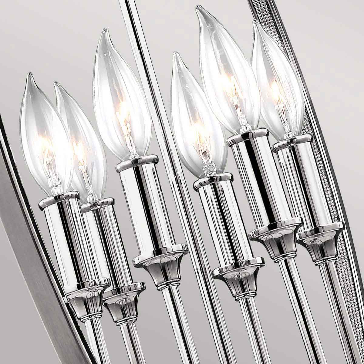 Feiss Pendant from the Corinne range. Corinne 6 Light Pendant Product Code = FE-CORINNE-6P-L