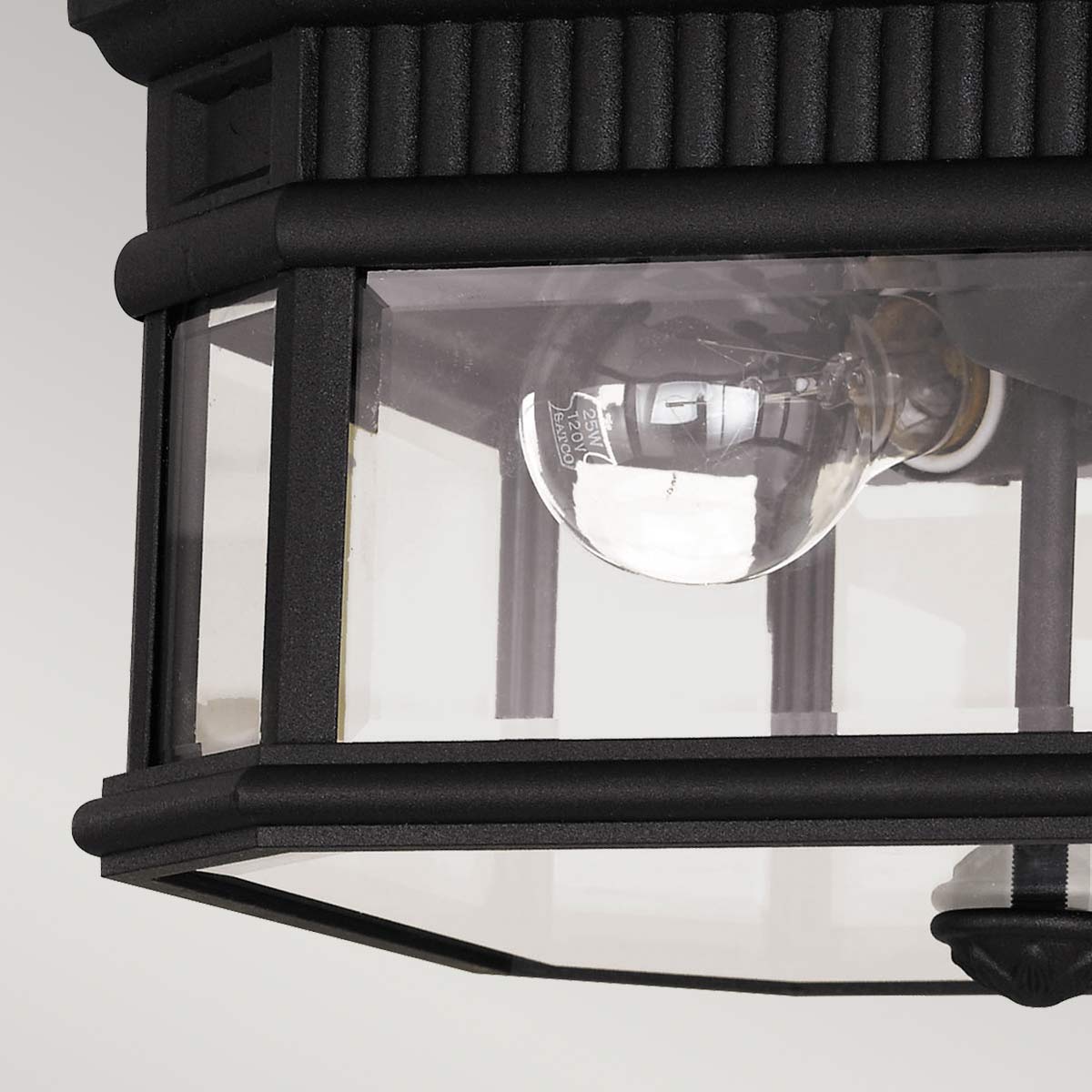 Feiss Ceiling Flush from the Cotswold Lane range. Cotswold Lane 2 Light Flush Ceiling Mount Product Code = FE-COTSLN-F-BK