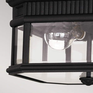 Feiss Ceiling Flush from the Cotswold Lane range. Cotswold Lane 2 Light Flush Ceiling Mount Product Code = FE-COTSLN-F-BK