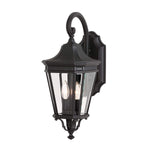 Feiss Outdoor Wall Light from the Cotswold Lane range. Cotswold Lane 2 Light Medium Wall Lantern – SKU FE-COTSLN2-M-BK