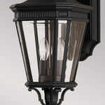 Feiss Outdoor Wall Light from the Cotswold Lane range. Cotswold Lane 2 Light Medium Wall Lantern – SKU FE-COTSLN2-M-BK