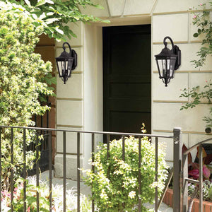 Feiss Outdoor Wall Light from the Cotswold Lane range. Cotswold Lane 2 Light Medium Wall Lantern Product Code = FE-COTSLN2-M-BK