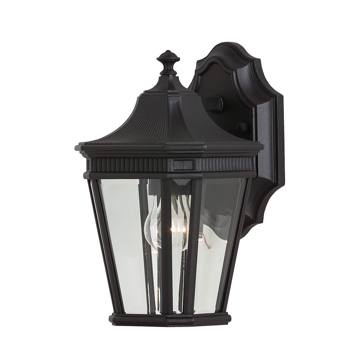 Feiss Outdoor Wall Light from the Cotswold Lane range. Cotswold Lane 1 Light Small Wall Lantern Product Code = FE-COTSLN2-S-BK