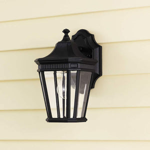 Feiss Outdoor Wall Light from the Cotswold Lane range. Cotswold Lane 1 Light Small Wall Lantern Product Code = FE-COTSLN2-S-BK