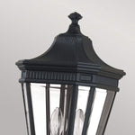 Feiss Pillar Lantern from the Cotswold Lane range. Cotswold Lane 2 Light Medium Pillar Product Code = FE-COTSLN4-M-BK
