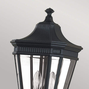 Feiss Pillar Lantern from the Cotswold Lane range. Cotswold Lane 2 Light Medium Pillar Product Code = FE-COTSLN4-M-BK