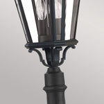 Feiss Pillar Lantern from the Cotswold Lane range. Cotswold Lane 2 Light Medium Pillar Product Code = FE-COTSLN4-M-BK