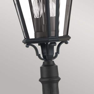 Feiss Pillar Lantern from the Cotswold Lane range. Cotswold Lane 2 Light Medium Pillar Product Code = FE-COTSLN4-M-BK