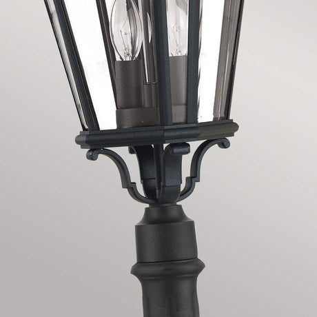 Feiss Pillar Lantern from the Cotswold Lane range. Cotswold Lane 2 Light Medium Pillar Product Code = FE-COTSLN4-M-BK