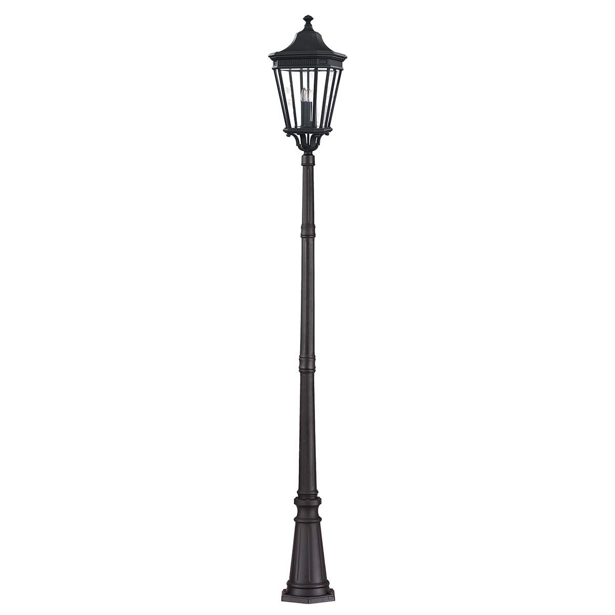 Feiss Lamp Post from the Cotswold Lane range. Cotswold Lane 3 Light Large Post – SKU FE-COTSLN5-L-BK