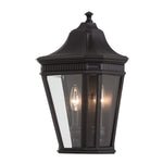 Feiss Outdoor Wall Light from the Cotswold Lane range. Cotswold Lane 2 Light Half Wall Lantern Product Code = FE-COTSLN7-BK