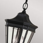 Feiss Outdoor Hanging from the Cotswold Lane range. Cotswold Lane 2 Light Medium Chain Lantern – SKU FE-COTSLN8-M-BK
