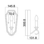 Feiss Wall Light from the DeWitt range. DeWitt 1 Light Wall Light – SKU FE-DEWITT1