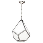Feiss Pendant from the Diamond range. Diamond 1 Light Medium Pendant Product Code = FE-DIAMOND-P-M