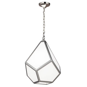 Feiss Pendant from the Diamond range. Diamond 1 Light Medium Pendant Product Code = FE-DIAMOND-P-M