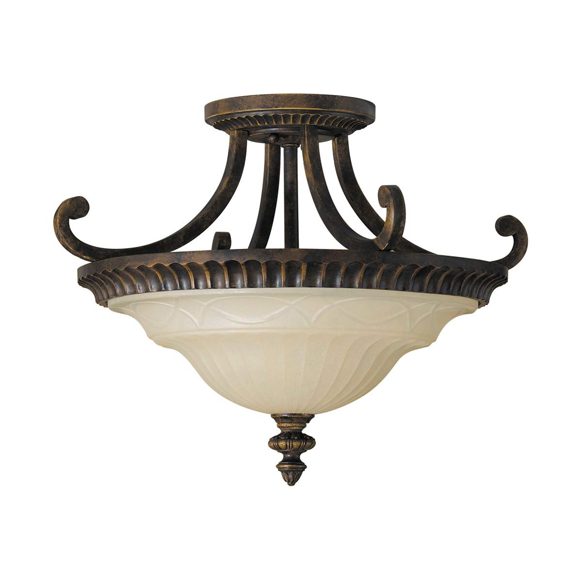 Feiss Ceiling Semi-Flush from the Drawing Room range. Drawing Room 2 Light Flush Product Code = FE-DRAWING-ROOM-SFA