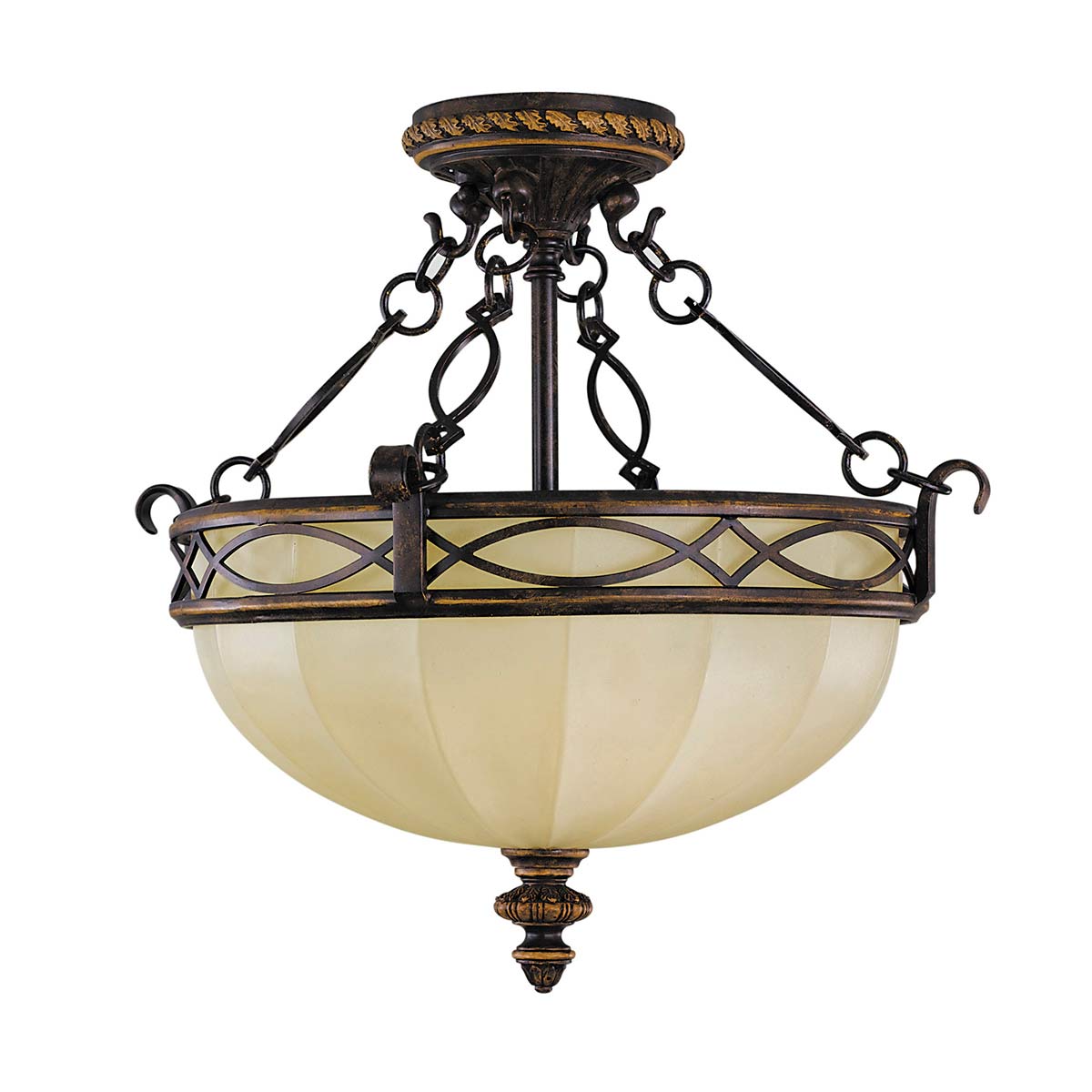 Feiss Ceiling Semi-Flush from the Drawing Room range. Drawing Room 2 Light Flush Product Code = FE-DRAWING-ROOM-SFC