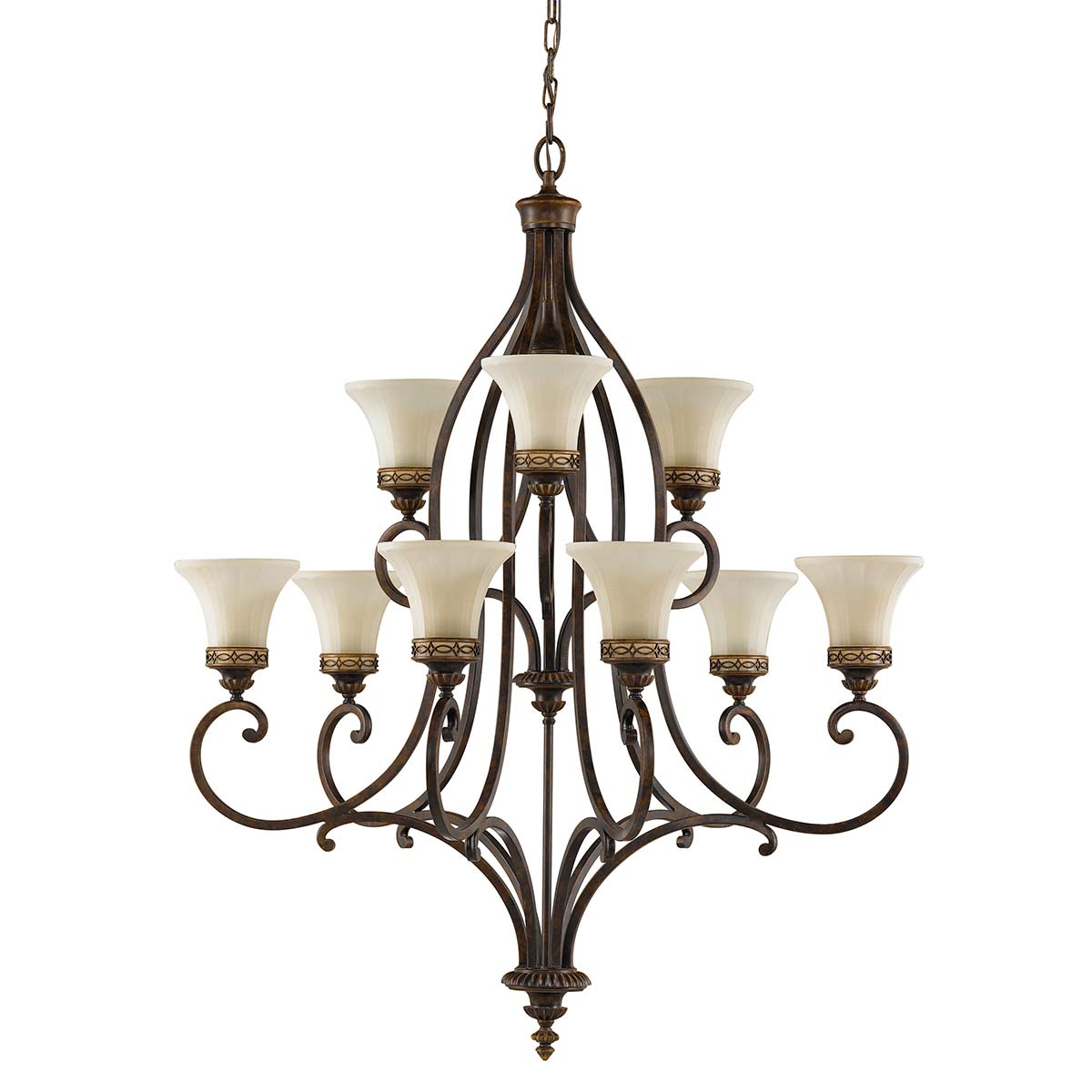 Feiss Chandelier from the Drawing Room range. Drawing Room 9 Light Chandelier Product Code = FE-DRAWING-ROOM9