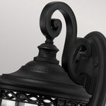 Feiss Outdoor Wall Light from the English Bridle range. English Bridle 3 Light Large Wall Lantern Product Code = FE-EB2-L-BLK