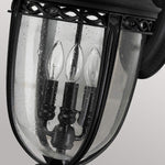 Feiss Outdoor Wall Light from the English Bridle range. English Bridle 3 Light Large Wall Lantern Product Code = FE-EB2-L-BLK