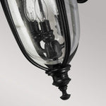 Feiss Outdoor Wall Light from the English Bridle range. English Bridle 3 Light Medium Wall Lantern Product Code = FE-EB2-M-BLK