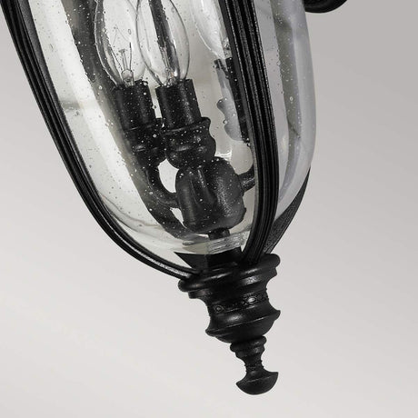 Feiss Outdoor Wall Light from the English Bridle range. English Bridle 3 Light Medium Wall Lantern Product Code = FE-EB2-M-BLK
