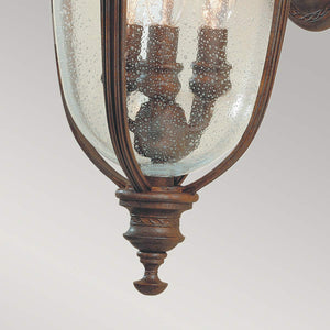Feiss Outdoor Wall Light from the English Bridle range. English Bridle 3 Light Medium Wall Lantern Product Code = FE-EB2-M-BRB