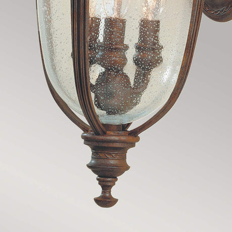 Feiss Outdoor Wall Light from the English Bridle range. English Bridle 3 Light Medium Wall Lantern Product Code = FE-EB2-M-BRB