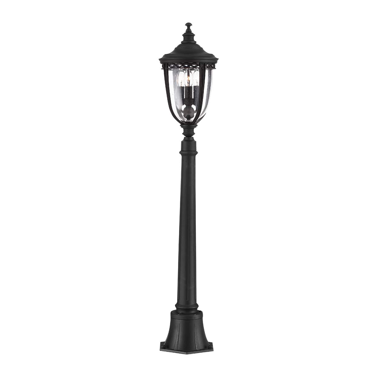 Feiss Pillar Lantern from the English Bridle range. English Bridle 3 Light Medium Pillar - Lantern Product Code = FE-EB4-M-BLK