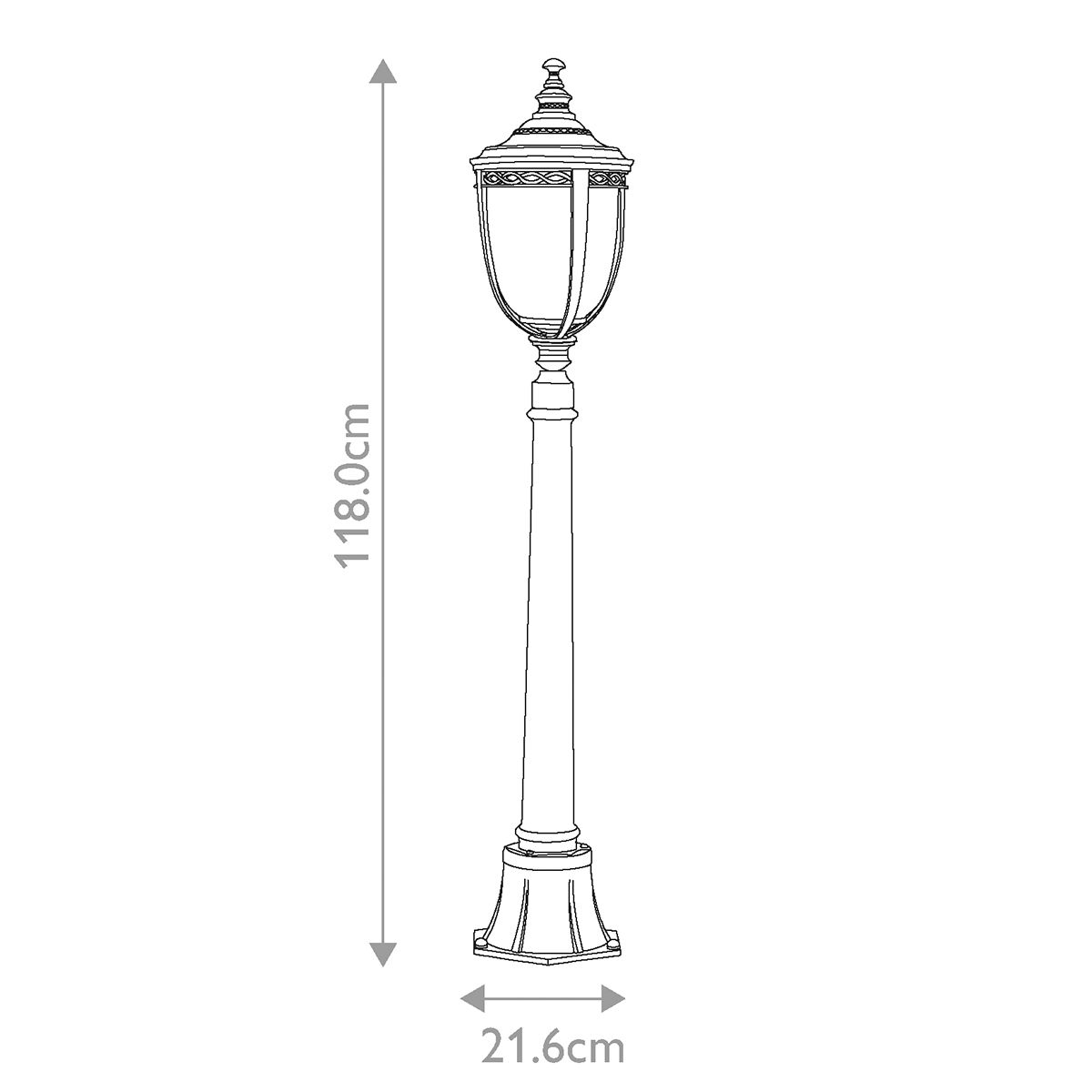 Feiss Pillar Lantern from the English Bridle range. English Bridle 3 Light Medium Pillar Lantern – SKU FE-EB4-M-BRB