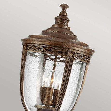 Feiss Lamp Post from the English Bridle range. English Bridle 3 Light Large Lamp Post Product Code = FE-EB5-L-BRB