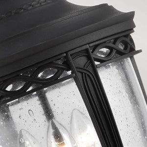 Feiss Outdoor Hanging from the English Bridle range. English Bridle 3 Light Large Chain Lantern Product Code = FE-EB8-L-BLK