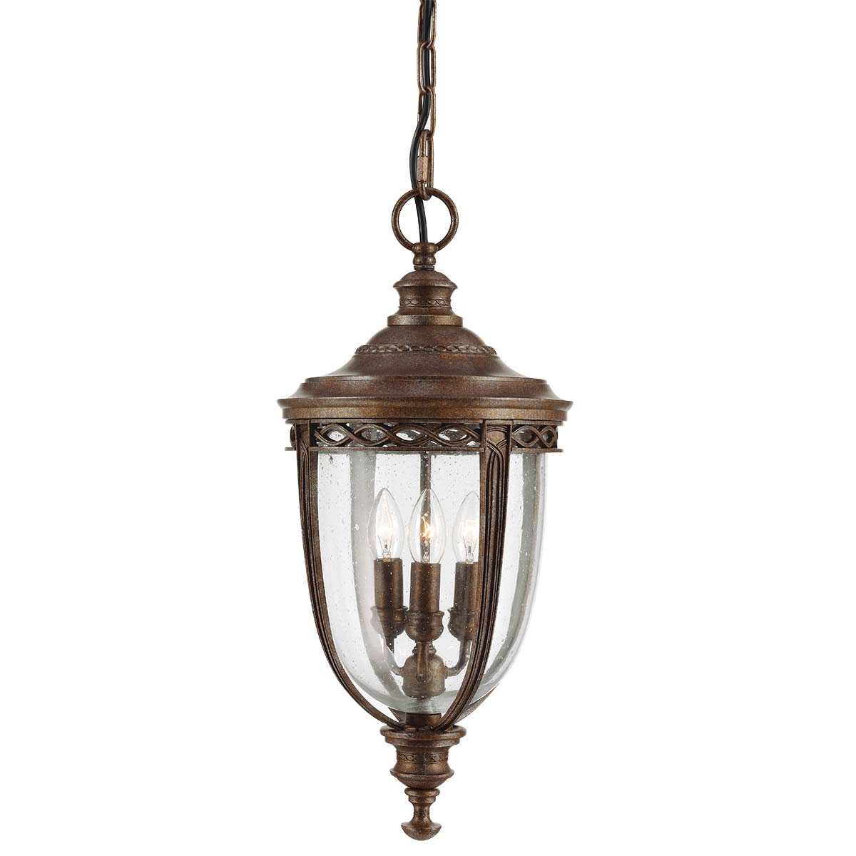 Feiss English Bridle 3 Light Large Chain Lantern FE-EB8-L-BRB