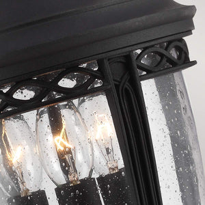 Feiss Outdoor Hanging from the English Bridle range. English Bridle 3 Light Medium Chain Lantern Product Code = FE-EB8-M-BLK
